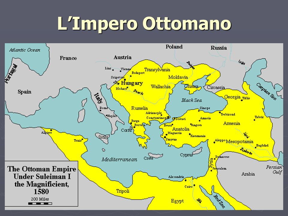 L’Impero Ottomano nel 1580