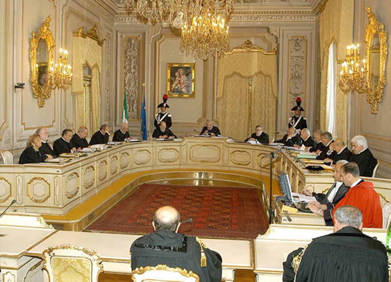 Una seduta della Corte costituzionale
