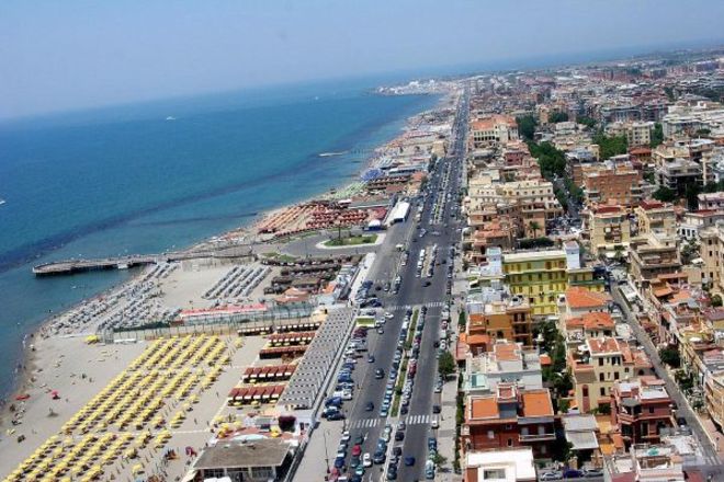 Veduta aerea di Ostia Lido