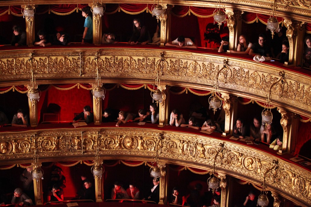 In galleria le scolaresche che hanno seguito i lavori del convegno