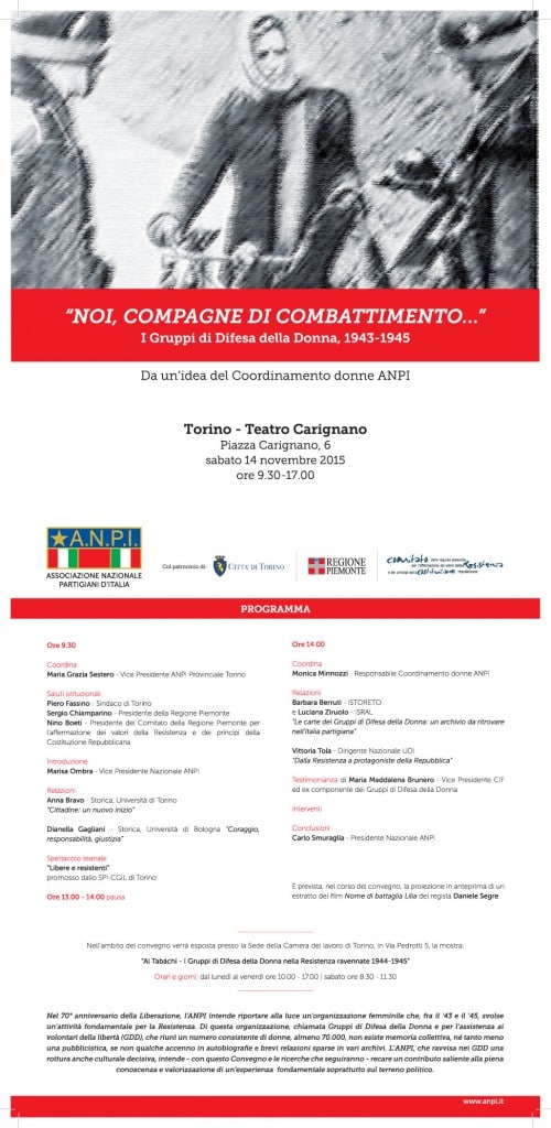 LOCANDINA CONVEGNO gdd tORINO nOVEMBRE 2015