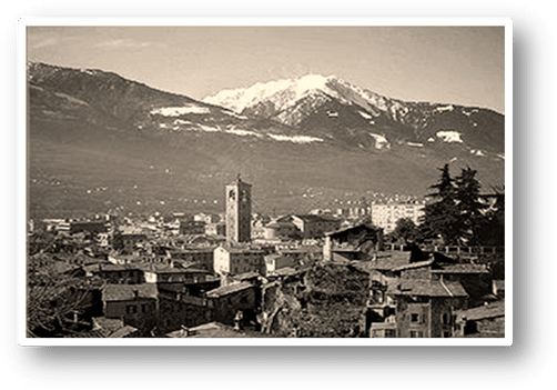 Una panoramica di Sondrio