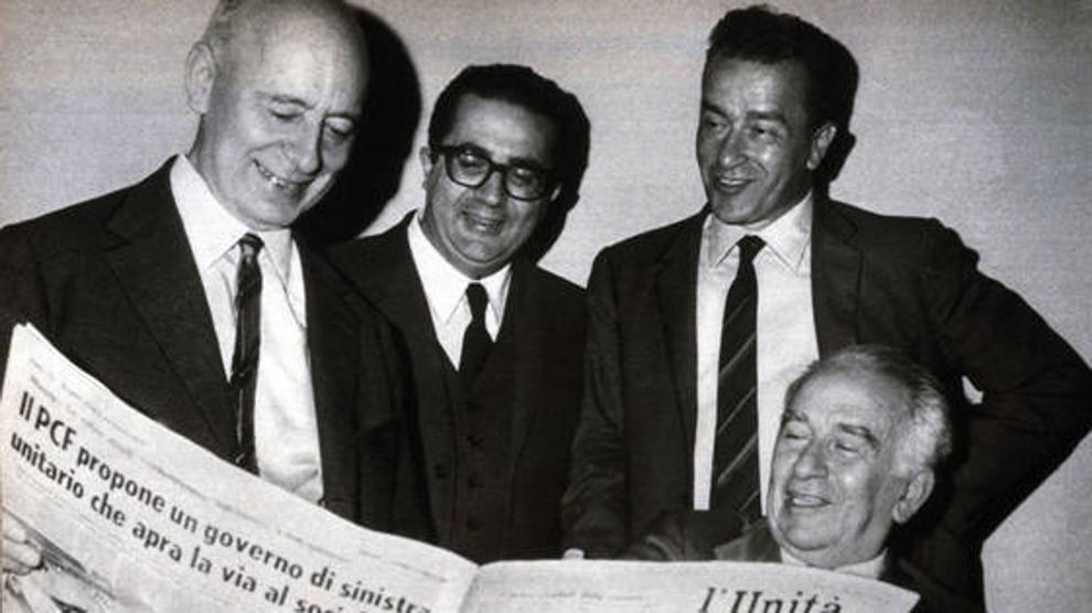 Armando Cossutta con Giancarlo Pajetta, Pietro Ingrao e Luigi Longo (da http://www.lastampa.it/rf/image_lowres/Pub/p3/2015/12/14/Italia/Foto/RitagliWeb/10292047-khHI--990x556@LaStampa.it.jpg)