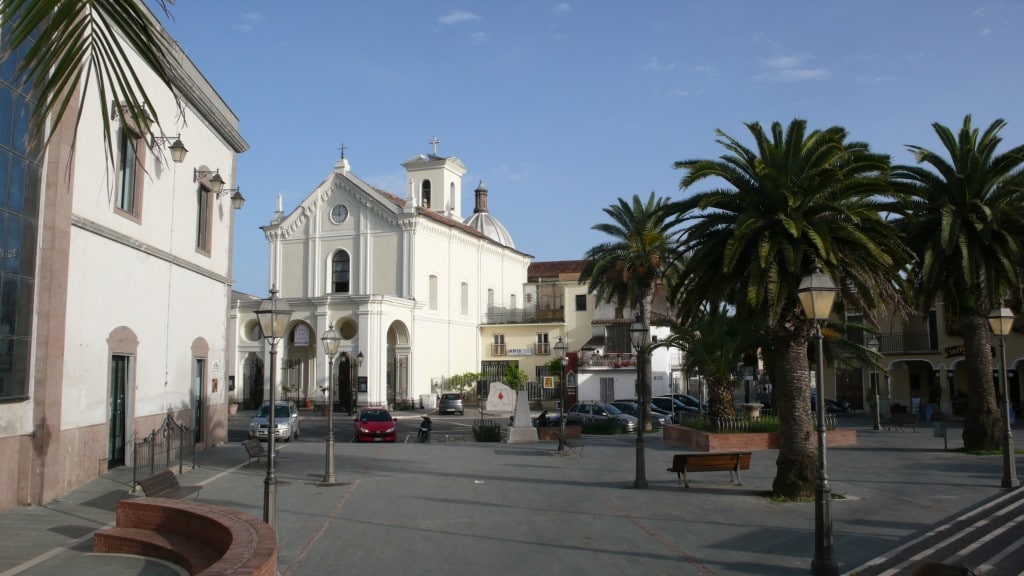 La piazza di Castel Volturno