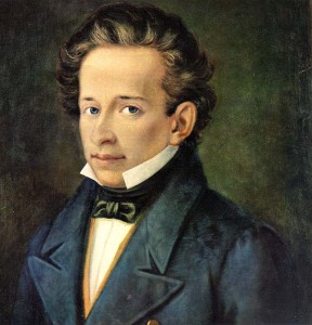 Giacomo Leopardi, A. Ferrazzi, 1820 circa, olio su tela, Recanati, Casa Leopardi (da https://it.wikipedia.org/wiki/Giacomo_Leopardi)