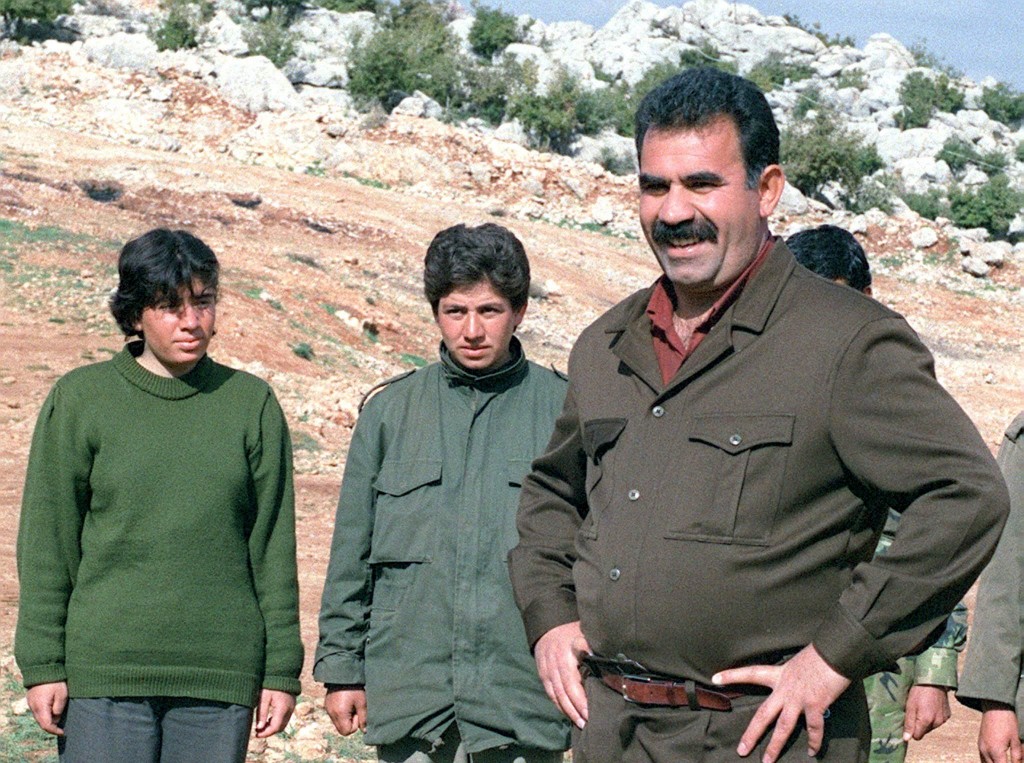 Abdallah Ocalan, leader del PKK curdo, nel 1992. Ora è detenuto in Turchia