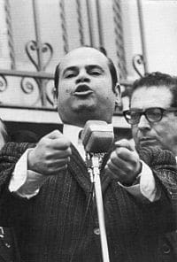 L’esponente missino Ciccio Franco, leader dei cosiddetti moti di Reggio Calabria (1970-1971) (da https://it.wikipedia.org/wiki/Moti_di_Reggio)