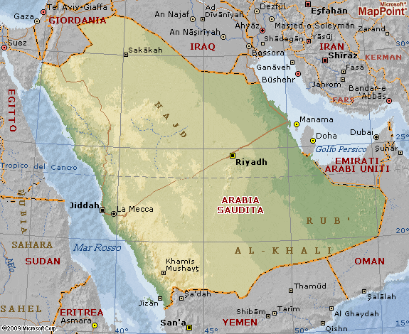 cartina_arabia_saudita