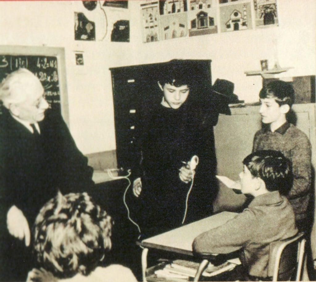 1967 - Ferruccio Parri incontra gli allievi del convitto di Milano