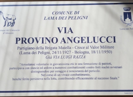 targa lama dei Peligni