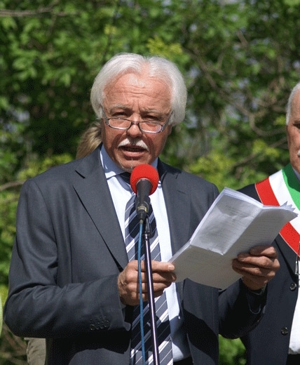 Valter Cardi, presidente del Comitato per le onoranze ai Caduti di Marzabotto