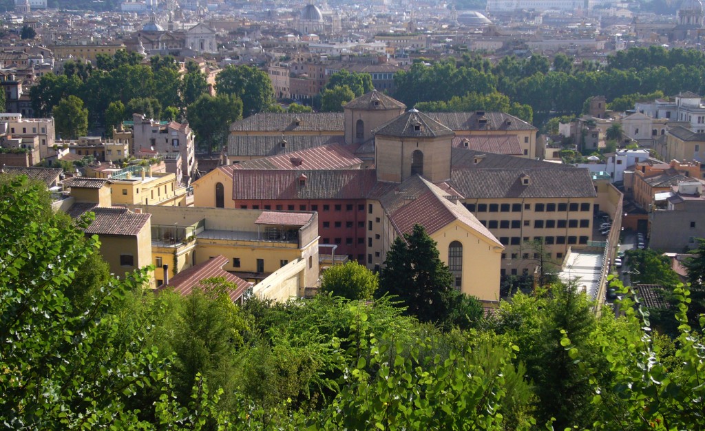 Il carcere di Regina Coeli visto dal Gianicolo