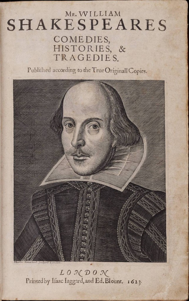 Da https://upload.wikimedia.org/wikipedia/commons/8/8c/Title_page_William_Shakespeare's_First_Folio_1623.jpg