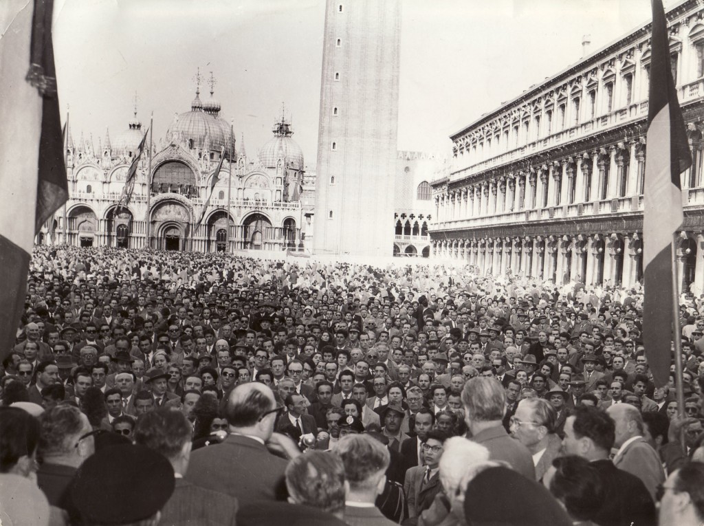 La manifestazione di chiusura del 2° Congresso Nazionale dell'ANPI (Venezia 1949)