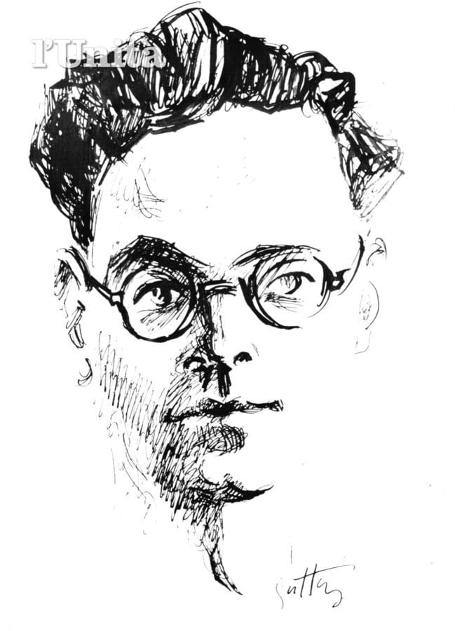 Eugenio Curiel in un famoso disegno di Guttuso
