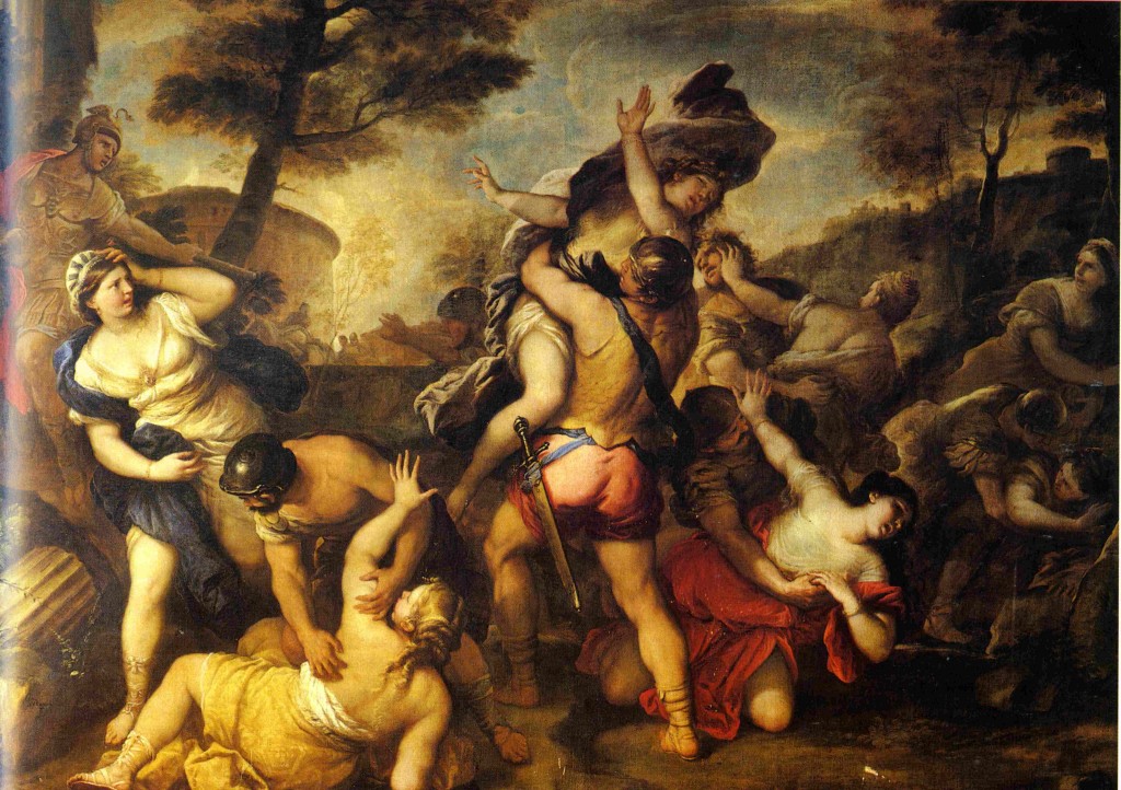 Il ratto delle Sabine, dipinto di Giordano Luca (1634 - 1705)