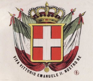 "Viva Vittorio Emanuele II. Nostro Re" - Terzo quarto del XIX sec. - stampa - Museo Centrale del Risorgimento – Roma (da http://www.150anni.it/webi/_file/immagini/risorgimento/parolesuoniimmagini/iconografia/p_plebisciti.jpg)