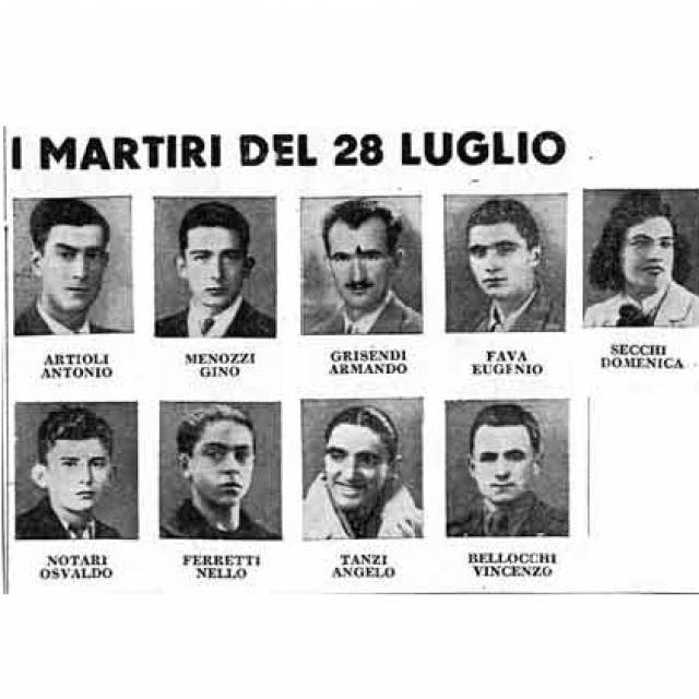 I martiri dell’eccidio delle Reggiane (Reggio Emilia), 28 luglio 1943