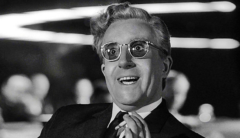 Peter Sellers in “Il dottor Stranamore”