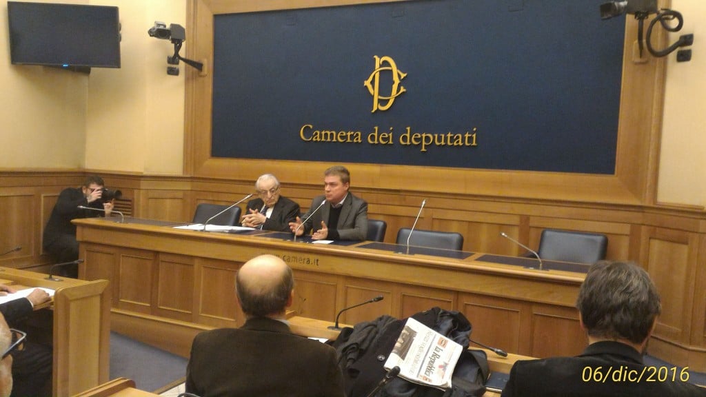 La conferenza stampa congiunta di Luciano Guerzoni, vice presidente nazionale vicario dell'ANPI, e dell'on. Andrea De Maria