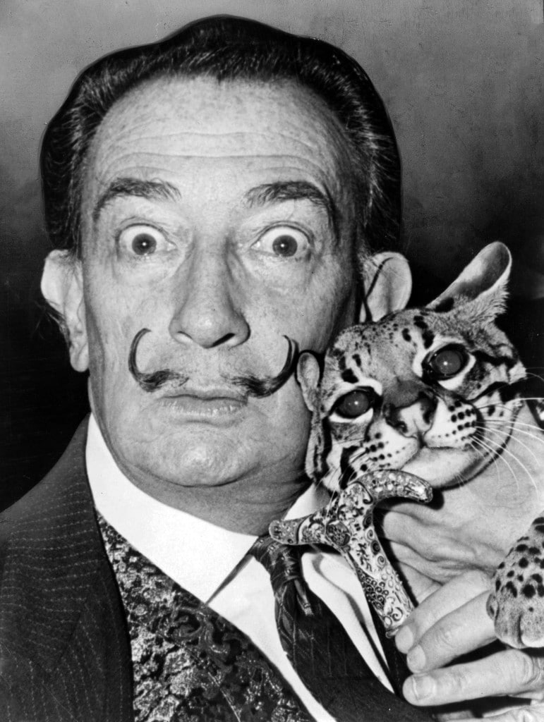 Salvador Dalì (da https://upload.wikimedia.org/wikipedia/commons/2/27/Salvador_Dali_NYWTS.jpg)