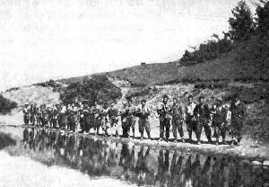 Un gruppo di partigiani della brigata “Ugo Muccini”