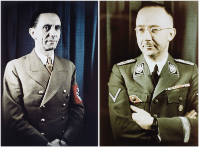 Goebbels (a sinistra nella foto) e Himmler