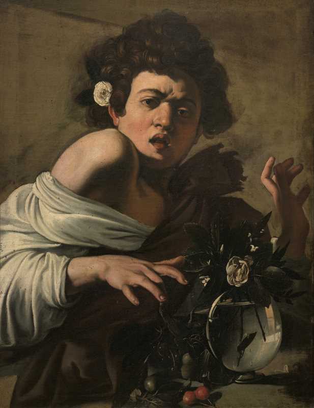 Caravaggio, Ragazzo morso da un ramarro, 1597