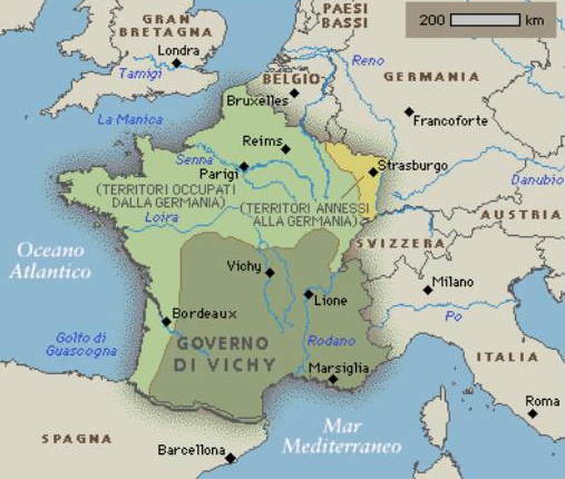 Mappa governo di Vichy da Wikipedia