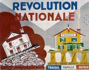 Un manifesto di propaganda di Vichy