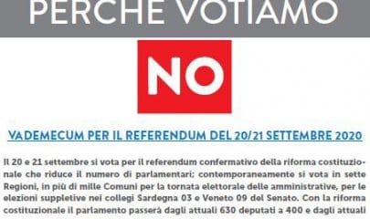 anpi vademecum del no sul taglio dei parlamentari al referendum del 20 2 21 settembre